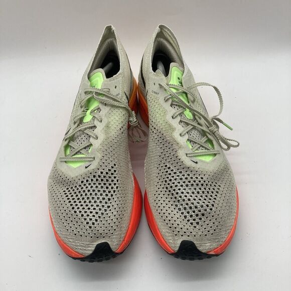 Mens Size 13 Nike ZoomX VaporFly Next% 3 White Athletic Running Shoes Sneakers - Picture 3 of 10